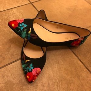 Nine West Suziella Floral Ballet Flats,